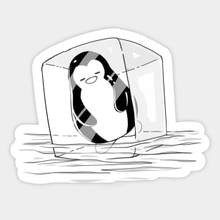 Inktober: Frozen Penguin Sticker